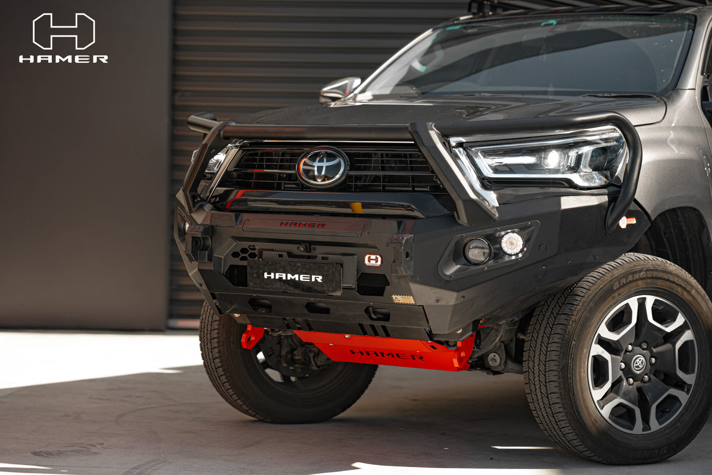 Hamer Toyota Hilux Raider (2021-2023) King Plus Front Bullbar Bumper (no arches)