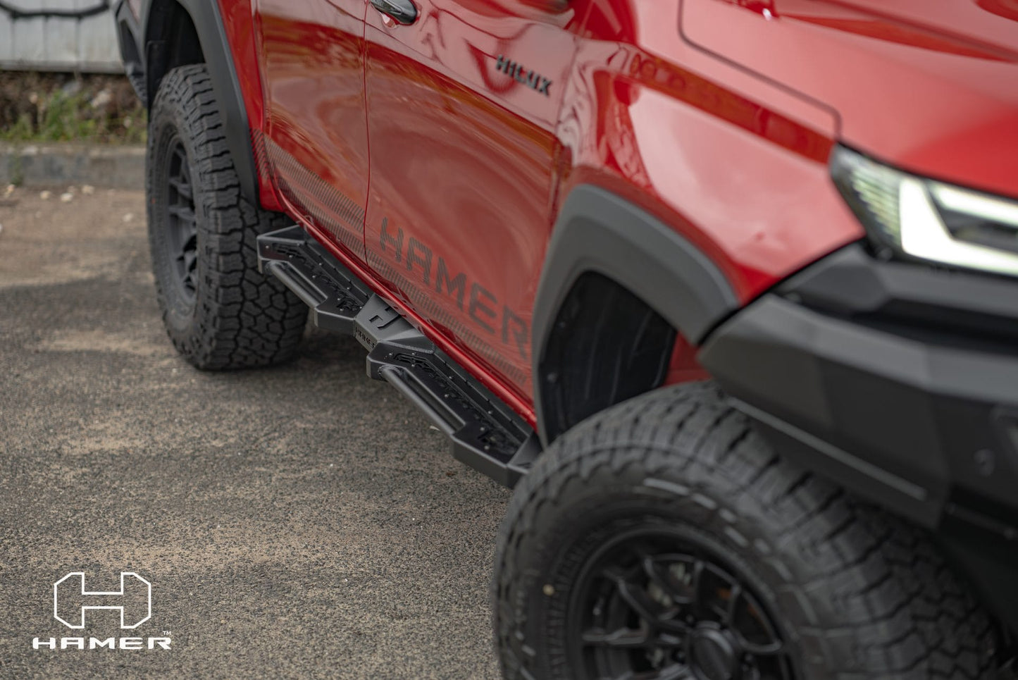 Hamer Toyota Hilux Travo (2026-Present) Shadow Series Side Steps