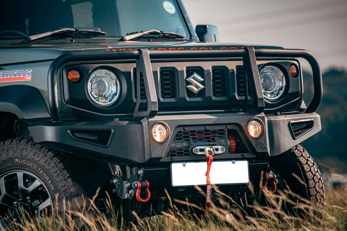 Des Sol Suzuki Jimny Gen 4 (2018-Present) Hoop Style Front Bumper