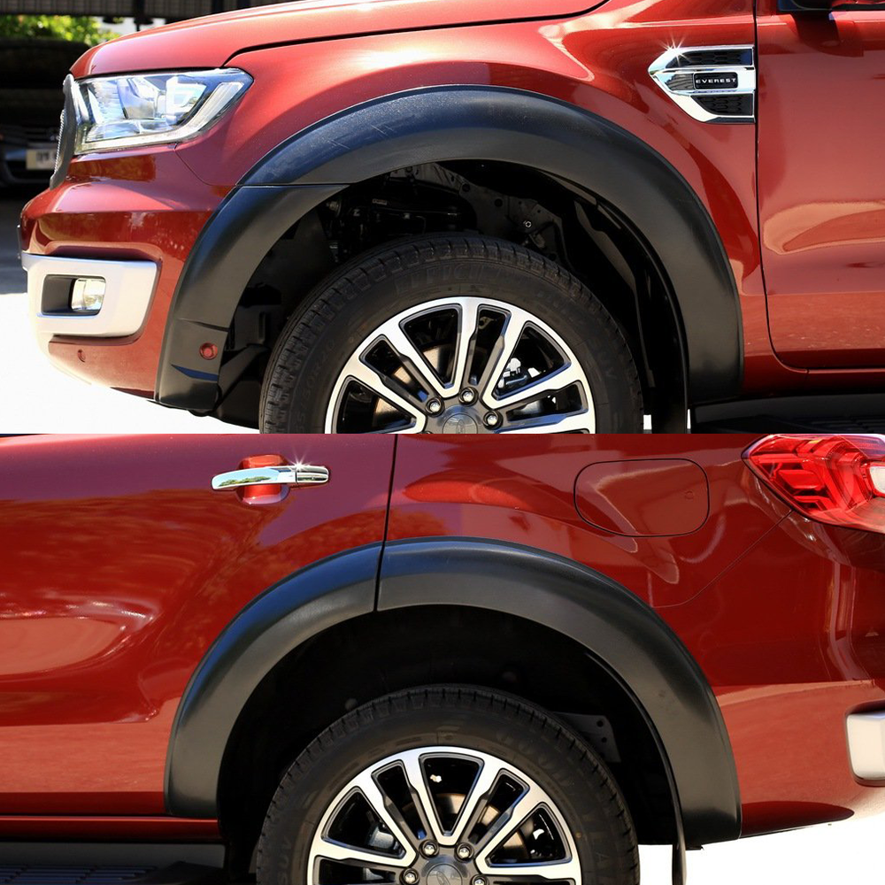 Ford Everest 2016-2022 Fender Flare With Sensor Cut Orange Peel Matte Black