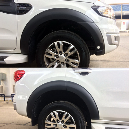 Ford Everest 2016-2022 V4 Fender Flare With Sensor Cut-out Smooth Matte Black