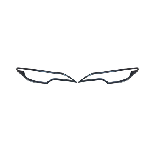 Toyota Fortuner 2.8L 2016-2020 Head Light Cover - Matte Black