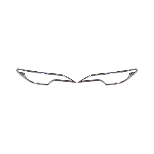 Toyota Fortuner 2016-2020 Head Light Cover - Chrome