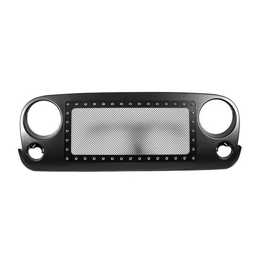 Jeep JK 2007-2018 Mesh Grill With Studs Matt Black (CN)