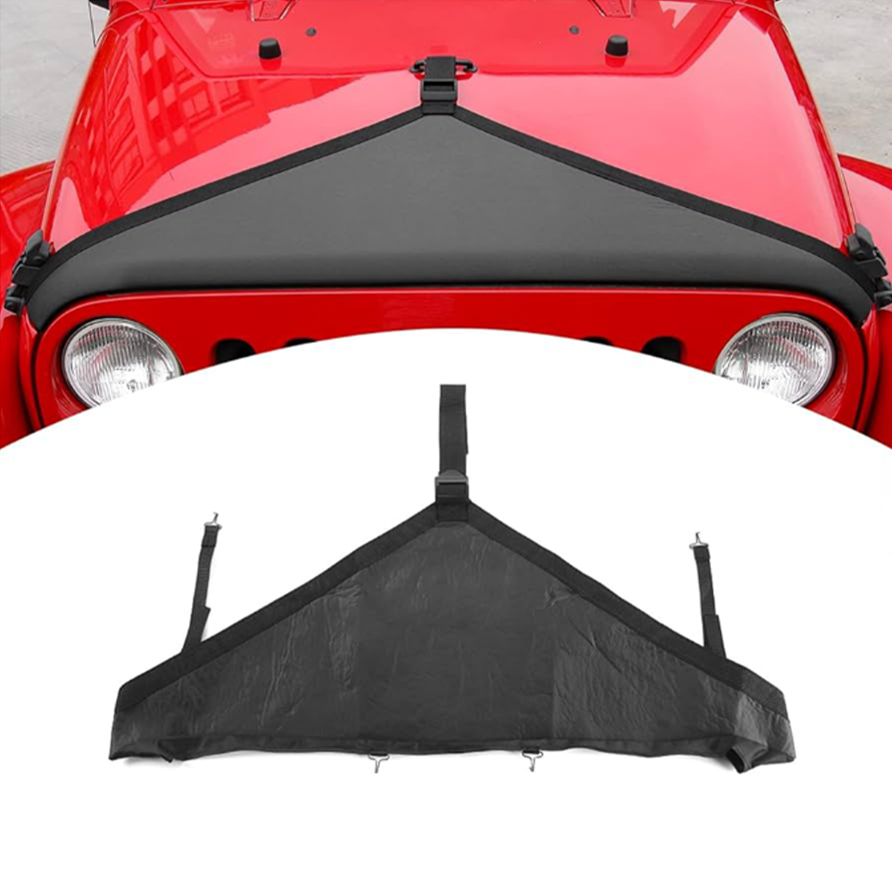 Jeep JK 2007-2018 Bonnet Bra Black (CN)