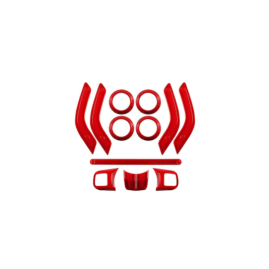Jeep JK 2007-2018 Interior Trim Kit Red