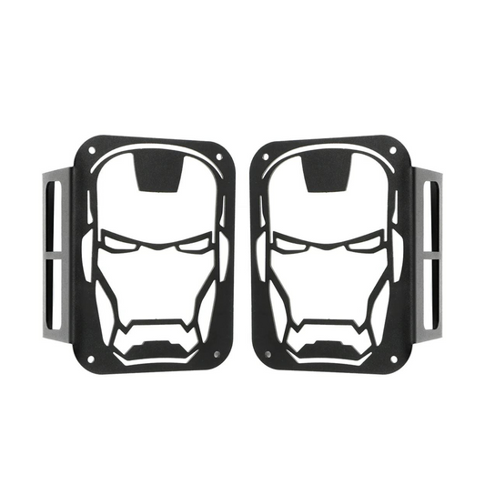 Jeep JK 2007-2018 Steel Tail Light Covers Iron Man