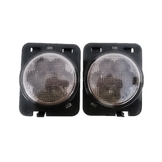 Jeep JK Fender Indicators with Smoked Lens & Halo (OEM Style)