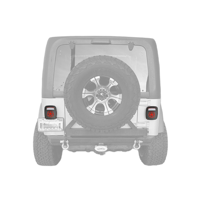Jeep TJ 1996-2006 Tail Light Cover Star (CN)