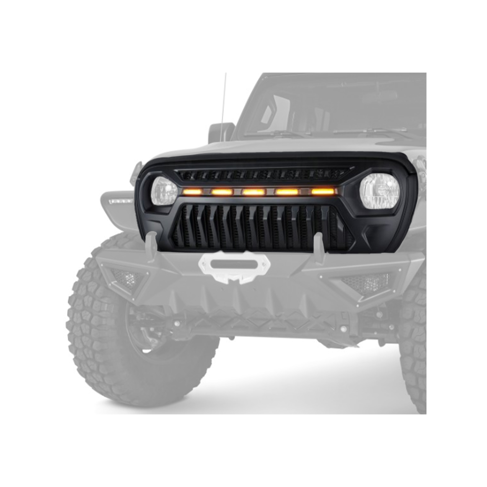 Jeep JL 2019+ Grill with 5 LEDs