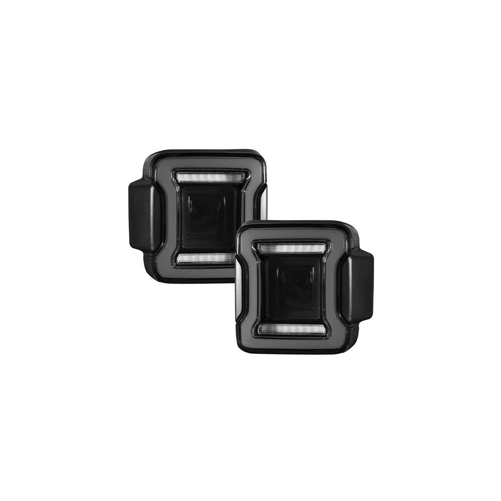 Jeep JK 2007 - 2018 JL Style LED Tail Light - Smoked