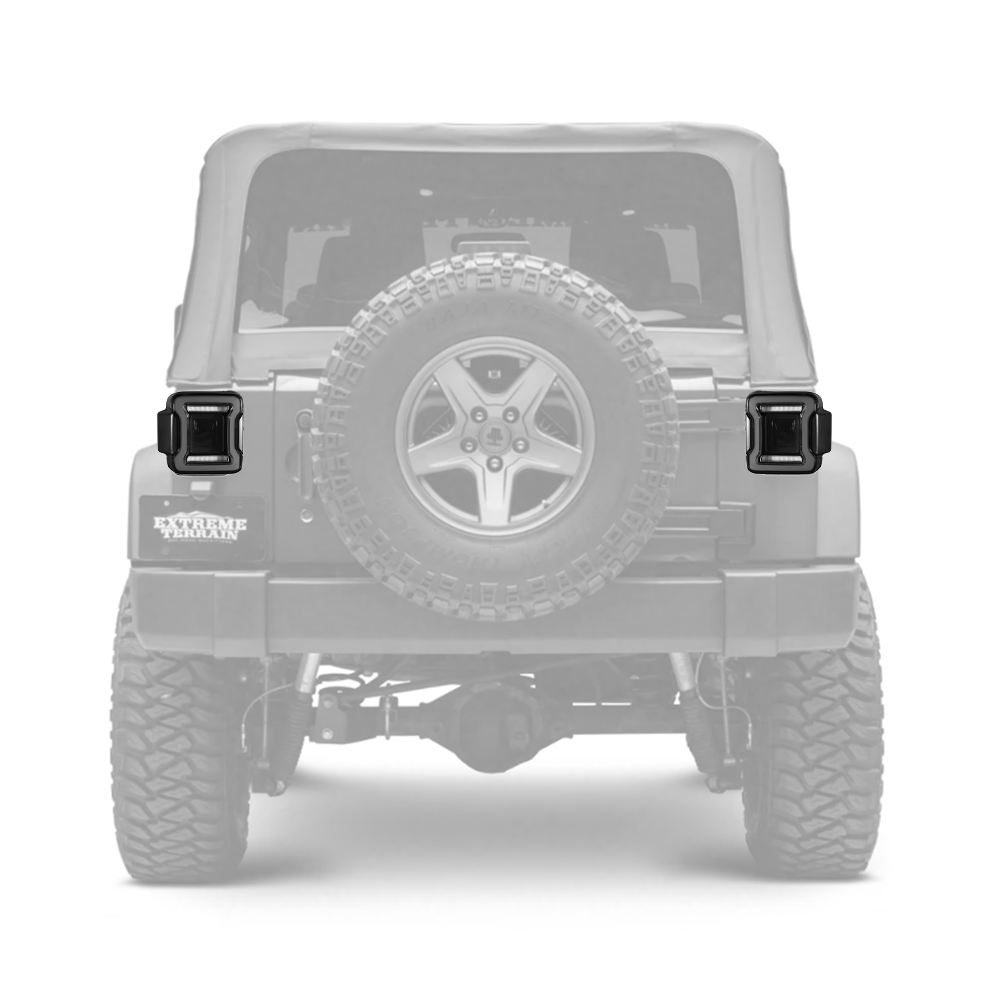Jeep JK 2007 - 2018 JL Style LED Tail Light - Smoked