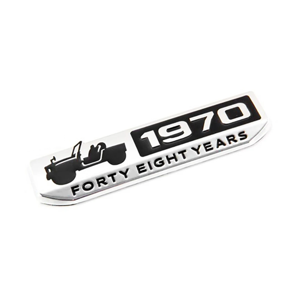 48 Years Anniversary Suzuki Jimny Emblem black/Silver (CN)