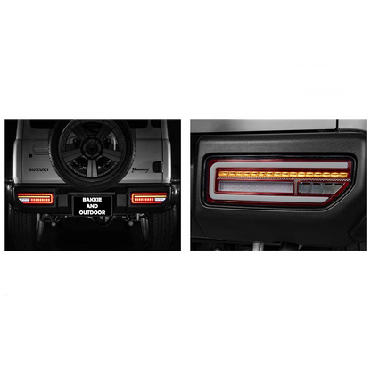 Suzuki Jimny 2018+ G-Wagon Style Tail Lights Red (3 and 5 door)