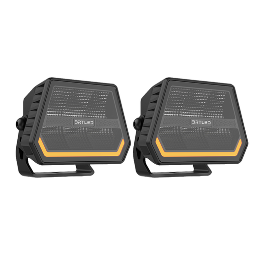 BRT Moonstone 5.5" 90W White with DRL Spot light kit