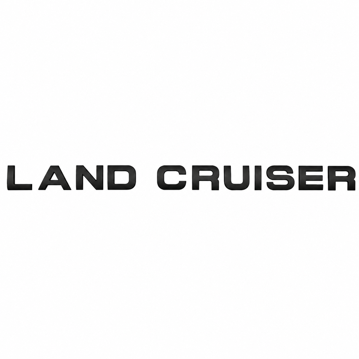 Toyota 3D "Land Cruiser" Logo - Black