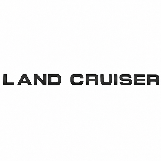 Toyota 3D "Land Cruiser" Logo - Black