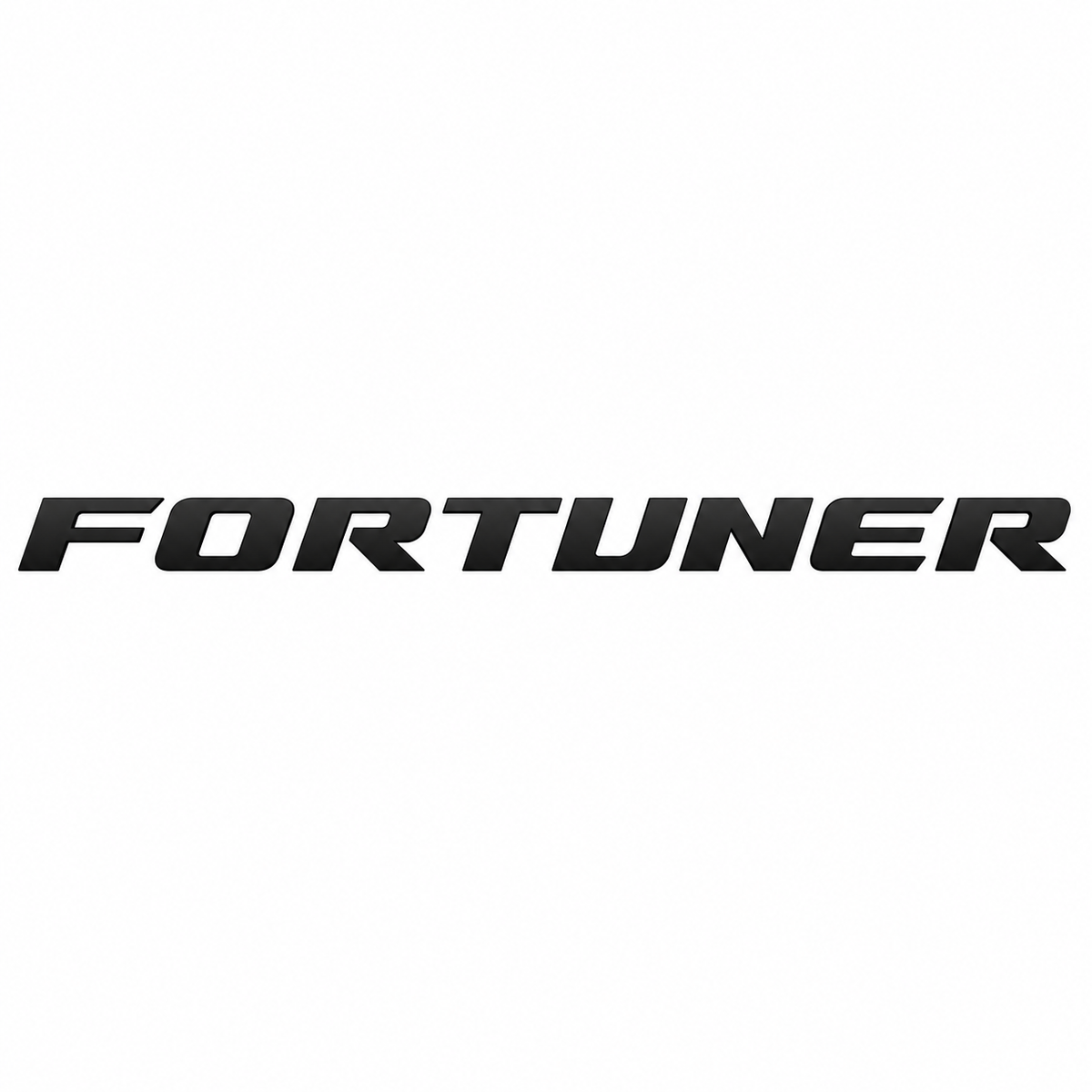 Toyota 3D "Fortuner" Logo - Black