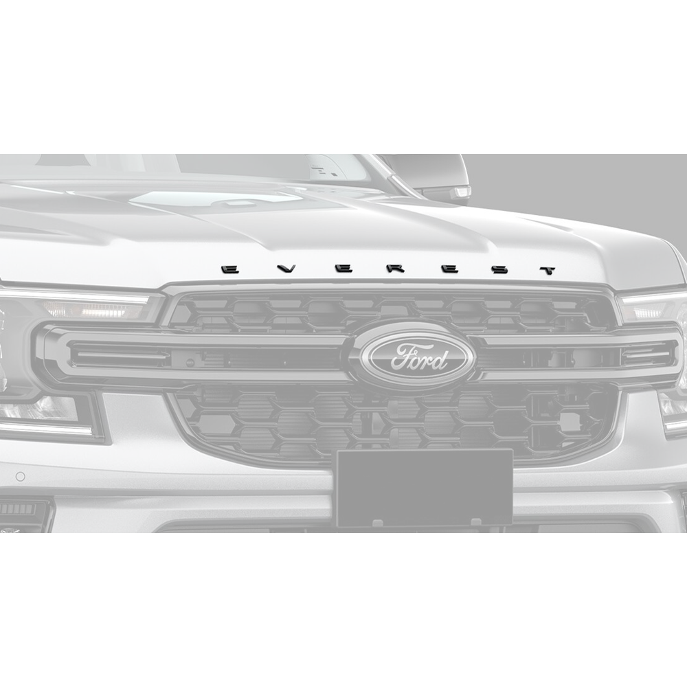 Ford Everest Hood Logo – Matte Black (Aftermarket) Non OEM