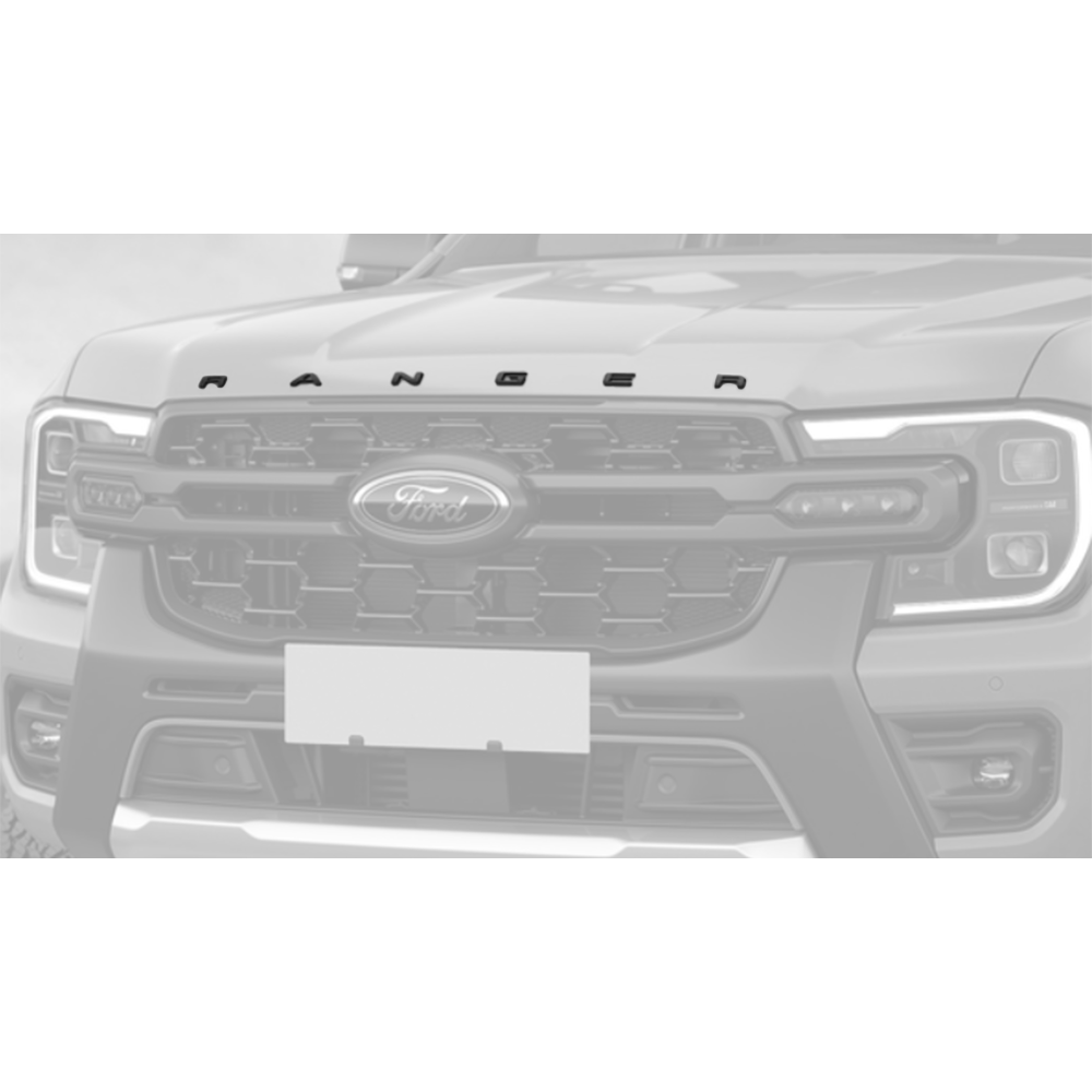 Ford Ranger Hood Logo – Matte black (Aftermarket) Non OEM