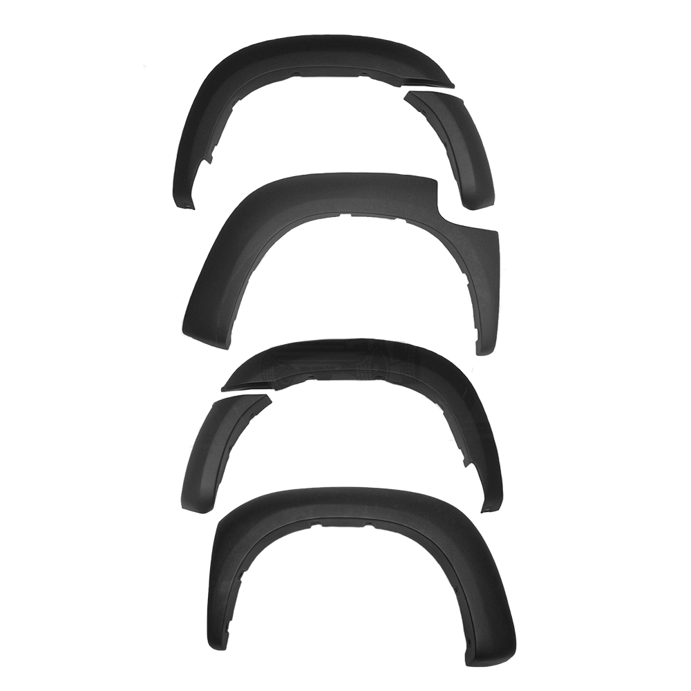 Mazda BT-50 2006-2011 V1 Fender Flares Double Cab Orange Peel Matt Black