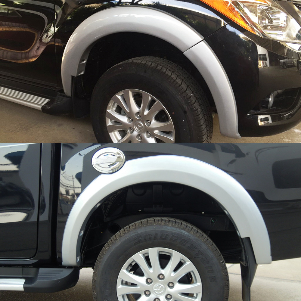 Mazda BT-50 2012-2019 V1 Fender Flares Orange Peel Matte Black