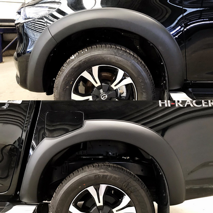 Mazda BT-50 2021+ V1 Fender Flares Matt Black Orange Peel
