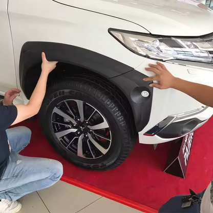 Mitsubishi Pajero Sport 2016-2019 V1 Fender Flares Slim Line Smooth - Matte Black