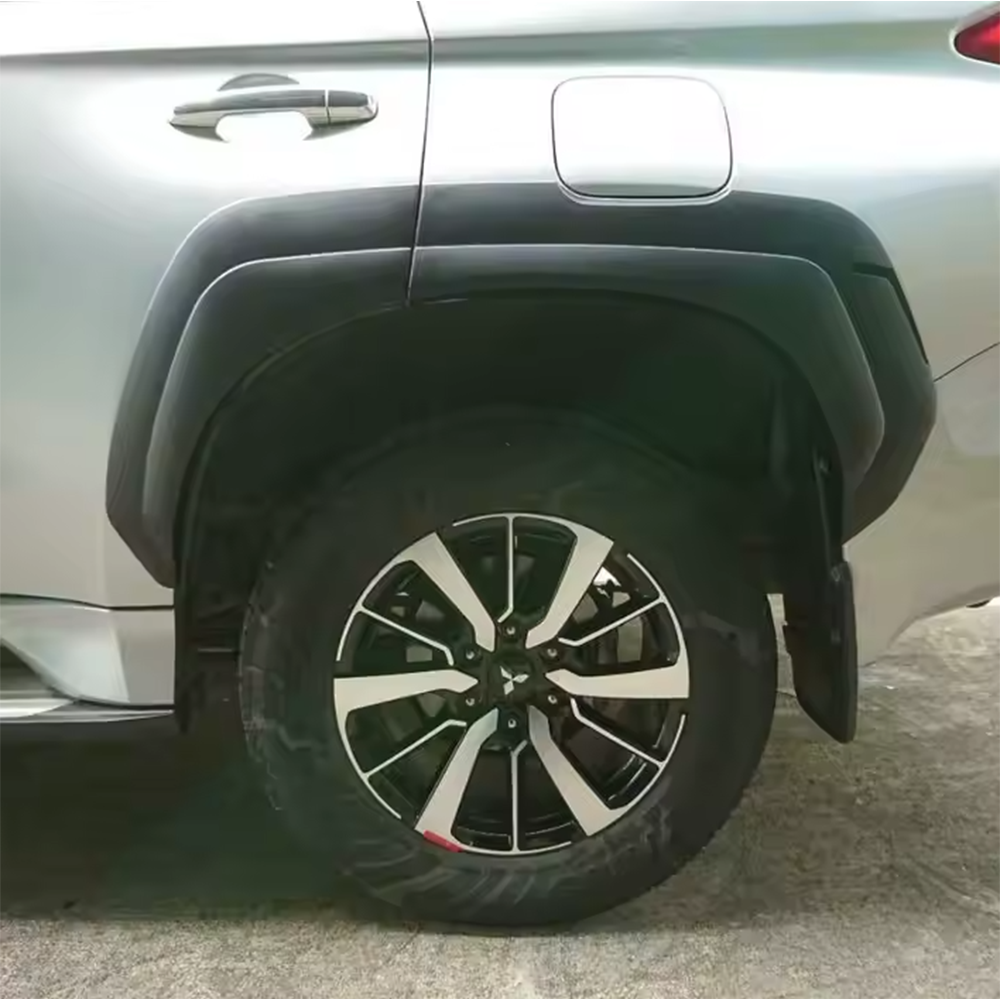Mitsubishi Pajero Sport 2016-2019 V1 Fender Flares Slim Line Smooth - Matte Black