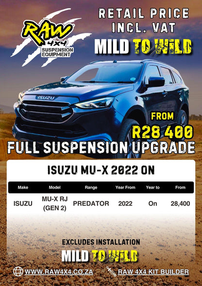 RAW 4x4 Isuzu MU-X (2013-Present) Suspension Lift Kit