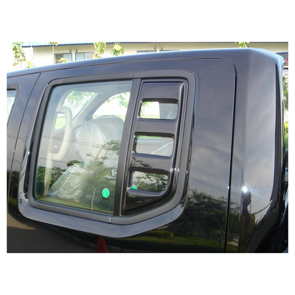 Nissan Navara 2007-2014 Side Window Guard Matt Black