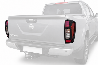 Nissan Navara (2016-2020) V1 Tail Light Trims - Matt Black