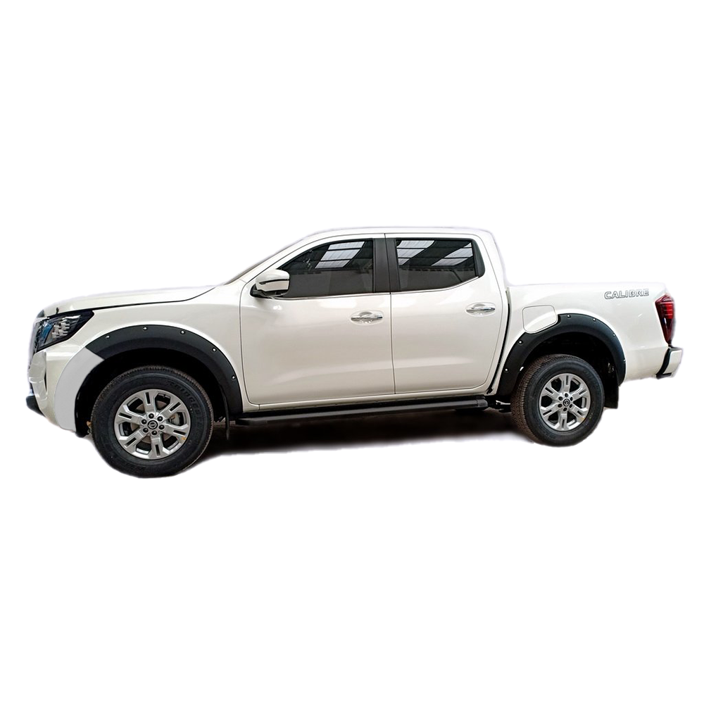 Nissan Navara 2021+ Double Cab V7 Fender Flares Orange Peel Matte Black (Steel Bumper kit)