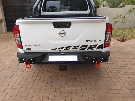 WILDOG Nissan Navara (2017-2020) Alpha Style Rear Replacement Bumper (Non-PDC Friendly)
