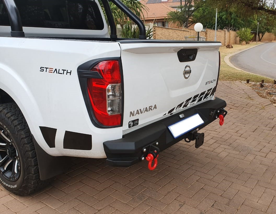 WILDOG Nissan Navara (2017-2020) Alpha Style Rear Replacement Bumper (Non-PDC Friendly)