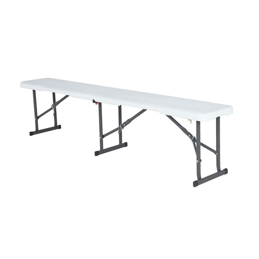 Rectangular 6' (180cm) Folding Bench - White