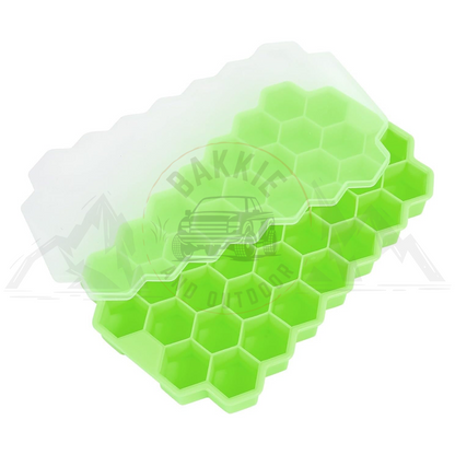 37 Grid Honeycomb Silicone Ice Tray with Lid