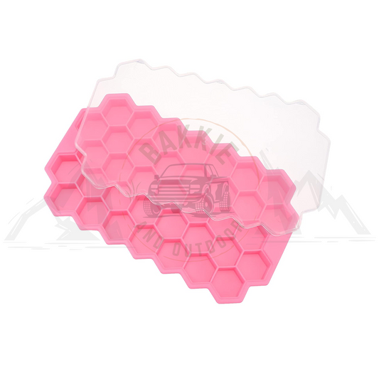 37 Grid Honeycomb Silicone Ice Tray with Lid