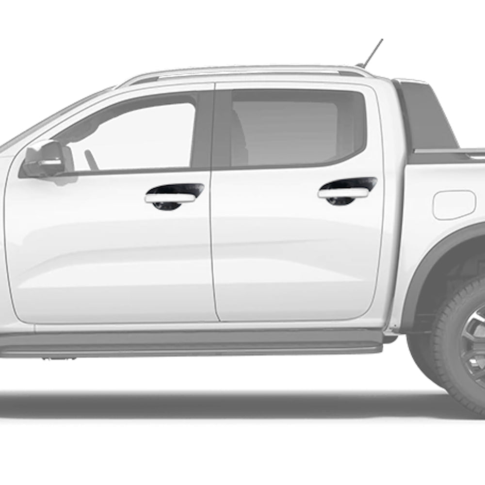 Ford Ranger 2012 - 2021 Door Handle Cups For D/C - Shadow Black