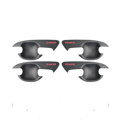 Ford Ranger 2012-2021 Door Handle Cups - Black with Red (NON OEM)