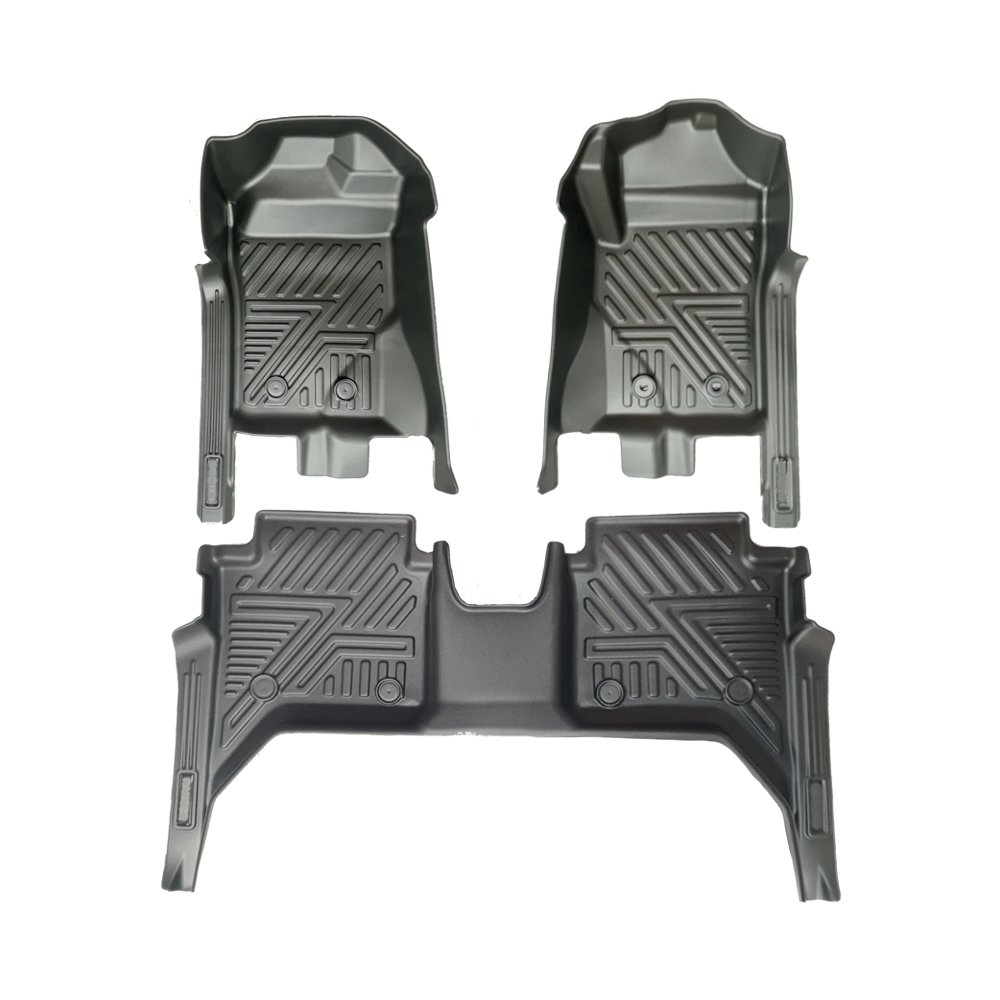 New Gen Ford Ranger 2023+ Double Cab Moulded Floor Mats - 3pcs (Auto)