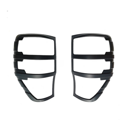Ford Ranger T6/T7 (2012-2019) 2-Bar Tail Light Trims - Matt Black