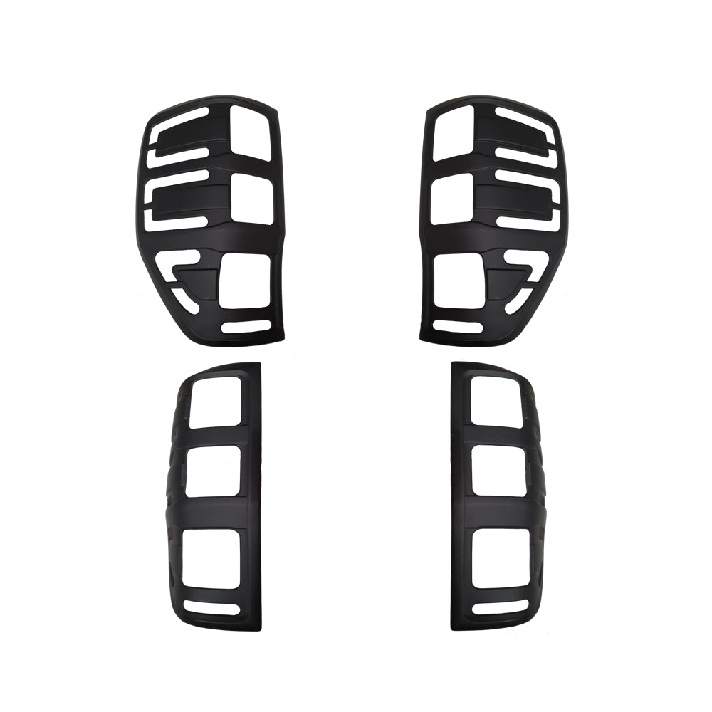 Ford Ranger 2012 - 2022 Tail Light Cover Trims - Matte Black
