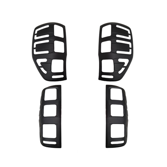 Ford Ranger 2012 - 2022 Tail Light Cover Trims - Matte Black