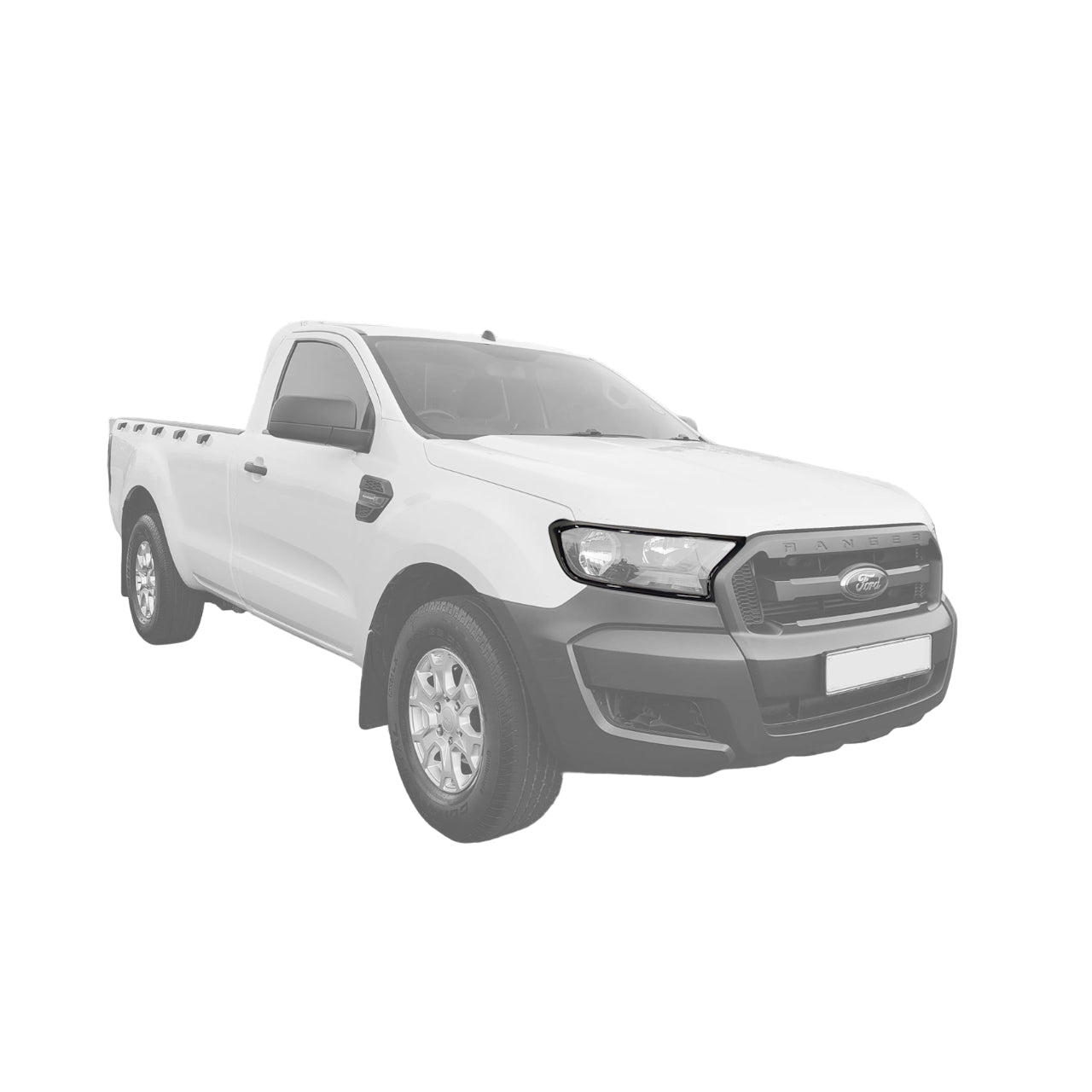 Ford Ranger 2016+ Head Light Cover - Shadow Black