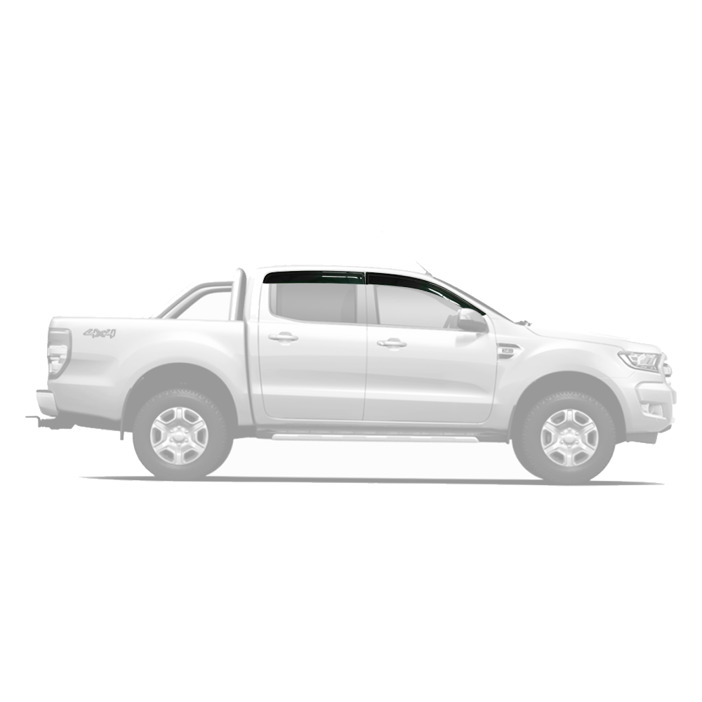 Ford Ranger 2012-2022 Double Cab Weather Guards G/B