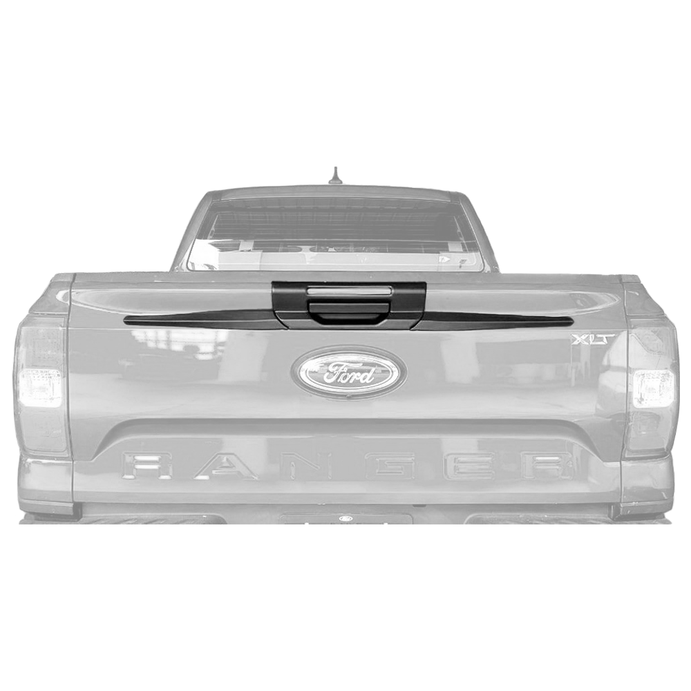 Ford Ranger 2023+ T9 Tail Gate Handle Cover 3pc Matt Black (CN)