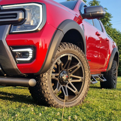 Ford Ranger 2023-2025 V1 Fender Flares Wildtrak with cut-out D/C Smooth M/B