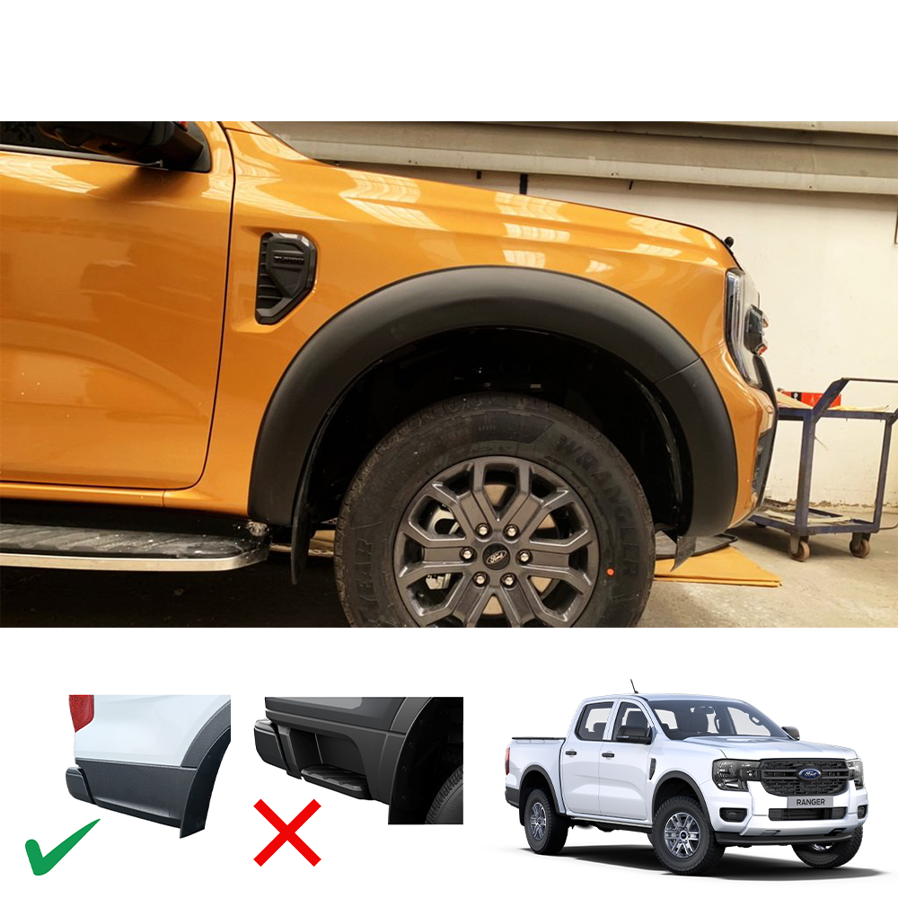 Ford Ranger 2023+ T9 V1 Fender Flares D/C OP M/B (Thai)