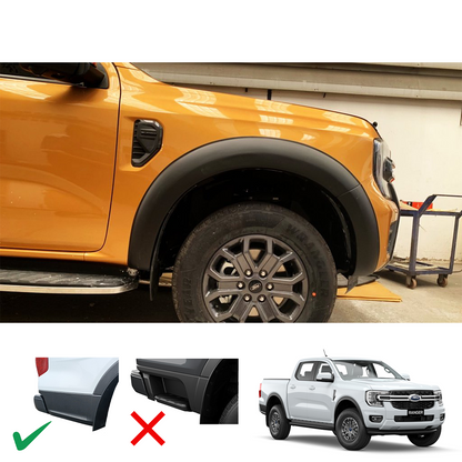 Ford Ranger 2023+ T9 V1 Fender Flares D/C OP M/B (Thai)